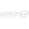SET 3 CONTENITORI RETTANGOLARI