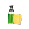DISPENSER PER SAPONE CON PORTA SPUGNA