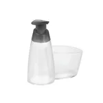 DISPENSER PER SAPONE CON PORTA SPUGNA