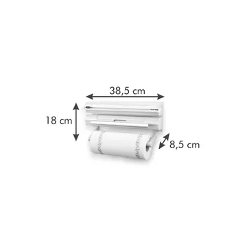 PORTAROTOLI DA PARETE 3 IN 1