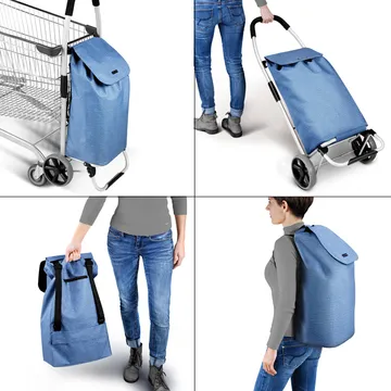 CARRELLO PORTASPESA, marrone