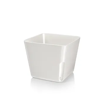 VASO PER PIANTE QUADRATO, BIANCO