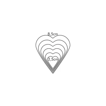 SET TAGLIABISCOTTI CUORE