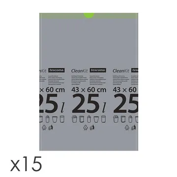 SACCHI PER RIFIUTI CON CHIUSURA A CORDONCINO, 25 L