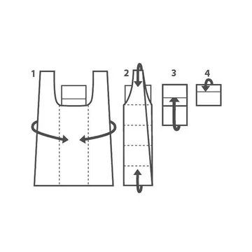 BORSA SHOPPING TASCABILE, BLU