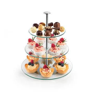 ALZATA A 3 PIANI IN VETRO