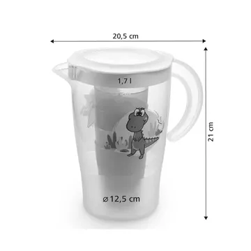 CARAFFA CON 4 BICCHIERI