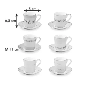 TAZZINE DA CAFFÈ CON PIATTINO, Romance