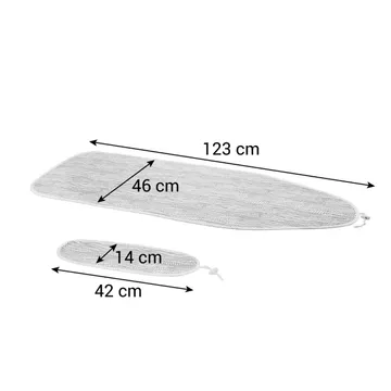 COPRIASSE DA STIRO CON STIRAMANICHE, GRIGIO