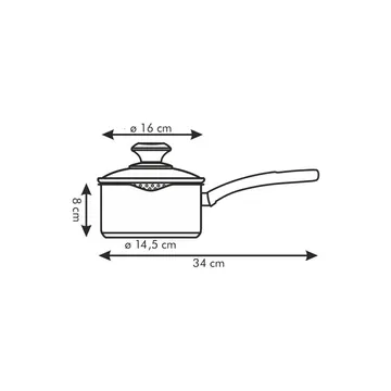 CASSERUOLA UN MANICO CON BECCUCCIO E COPERCHIO FORATO