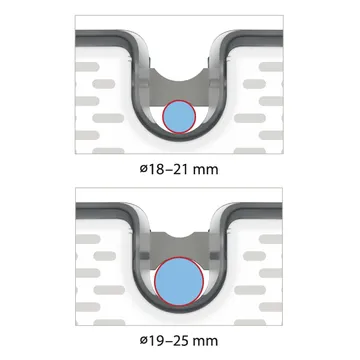 PORTAOGGETTI PER ASTA DOCCIA, GRANDE