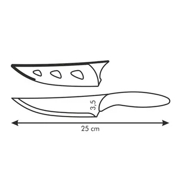 COLTELLO CUOCO ANTIADERENTE, ROSSO