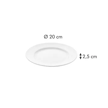 PIATTO DESSERT CON BORDO A RILIEVO