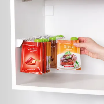 BARRA CON TAPPI DOSATORI PER BUSTINE PORTASPEZIE