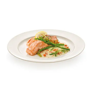 PIATTO PIANO CON BORDO A RILIEVO