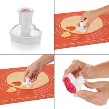TIMBRO TAGLIABISCOTTI CON ESTRATTORE, CUORI