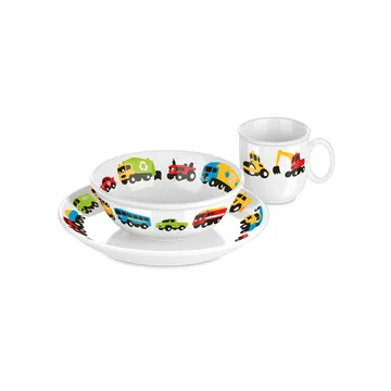 SET DA TAVOLA PER BAMBINI MACCHININE