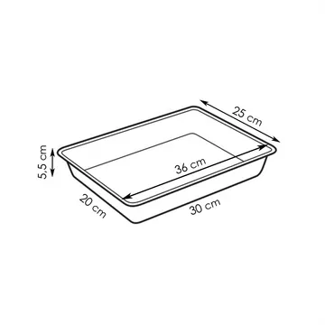 TEGLIA RETTANGOLARE CON COPERCHIO