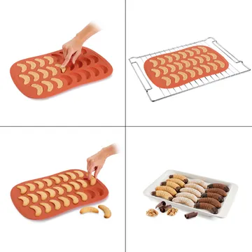 STAMPO PER DOLCETTI A FORMA DI MEZZALUNA