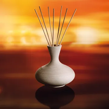 DIFFUSORE DI ESSENZE IN CERAMICA, OASIS, BIANCO