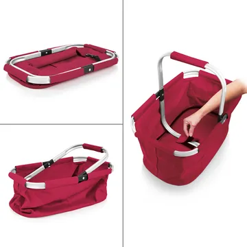 CESTINO SHOPPING PIEGHEVOLE, ROSSO