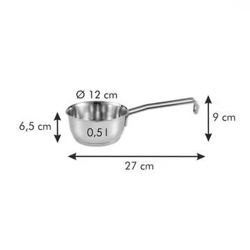 CASSERUOLA UN MANICO CON BECCUCCIO