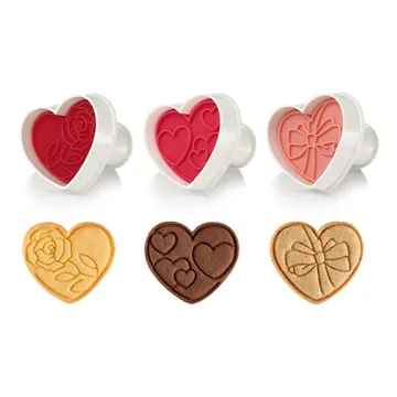 TIMBRO TAGLIABISCOTTI CON ESTRATTORE, CUORI