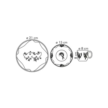 SET DA TAVOLA PER BAMBINI FATINE