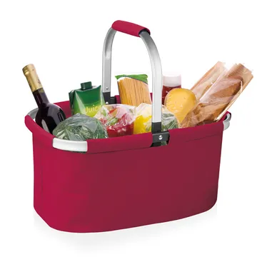 CESTINO SHOPPING PIEGHEVOLE, ROSSO