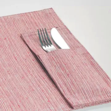 TOVAGLIETTA AMERICANA CON TASCA PORTAPOSATE, rossa