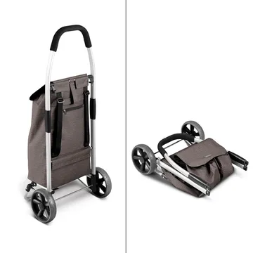 CARRELLO PORTASPESA, marrone