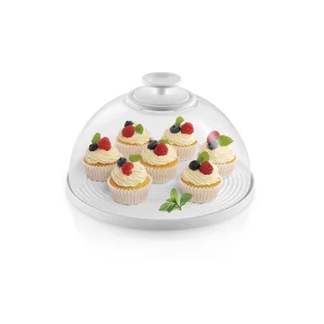 COPRIVIVANDE IN VETRO/CIOTOLA CON COPERCHIO