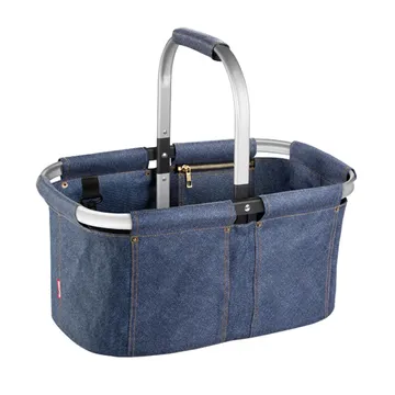 CESTINO SHOPPING PIEGHEVOLE EFFETTO DENIM