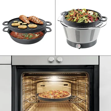 BISTECCHIERA LISCIA E RIGATA IN GHISA