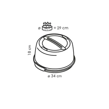 PORTA TORTE TONDO ALTO