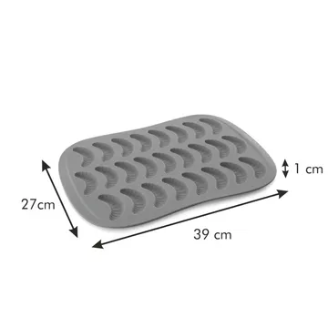 STAMPO PER DOLCETTI A FORMA DI MEZZALUNA