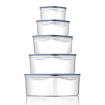 SET 5 CONTENITORI QUADRATI