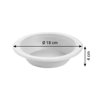 PIATTO FONDO COMPOSTABILE