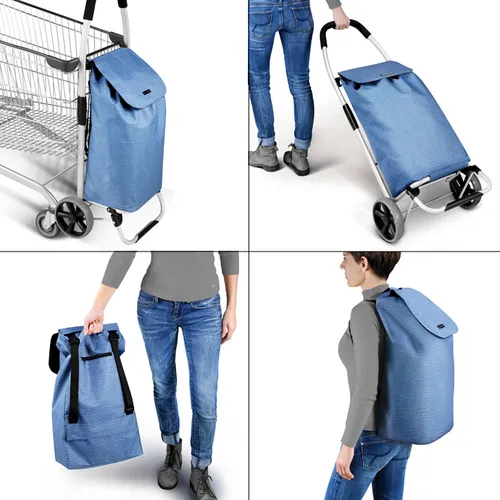 CARRELLO PORTASPESA, marrone