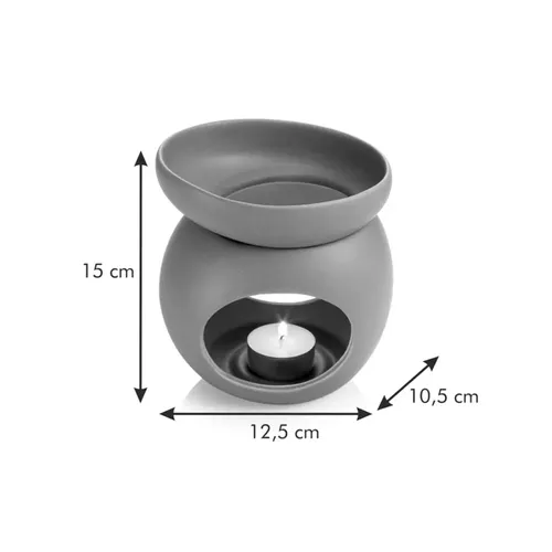 DIFFUSORE DI AROMI PER CIALDE PROFUMATE, STONES, GRIGIO
