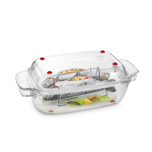 ROSTIERA RETTANGOLARE CON COPERCHIO