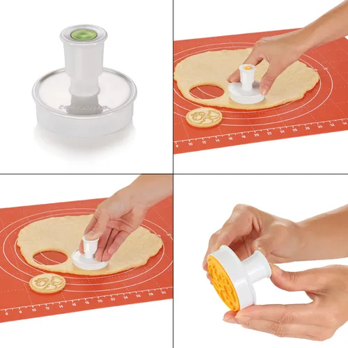 TIMBRO TAGLIABISCOTTI CON ESTRATTORE, DINOSAURI