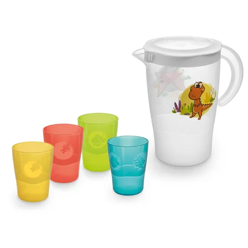 CARAFFA CON 4 BICCHIERI