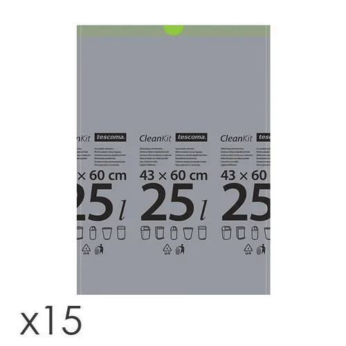 SACCHI PER RIFIUTI CON CHIUSURA A CORDONCINO, 25 L