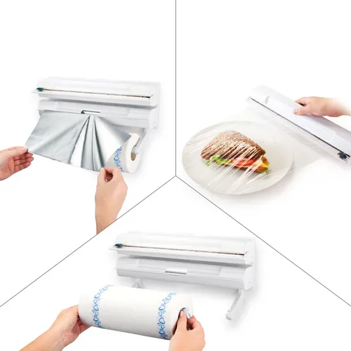 PORTAROTOLI DA PARETE 3 IN 1