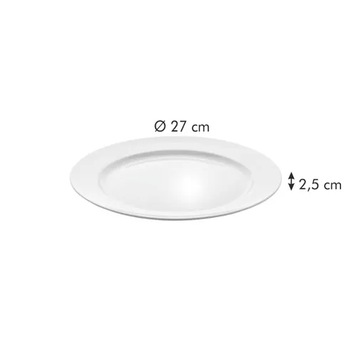 PIATTO PIANO CON BORDO A RILIEVO