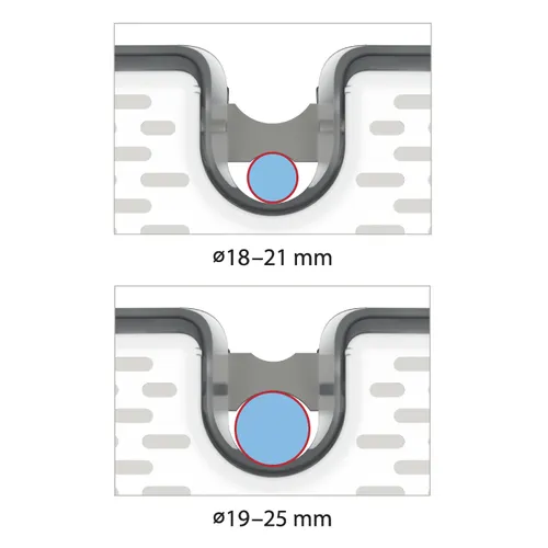 PORTAOGGETTI PER ASTA DOCCIA, GRANDE
