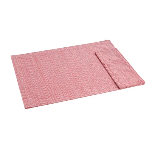 TOVAGLIETTA AMERICANA CON TASCA PORTAPOSATE, rossa