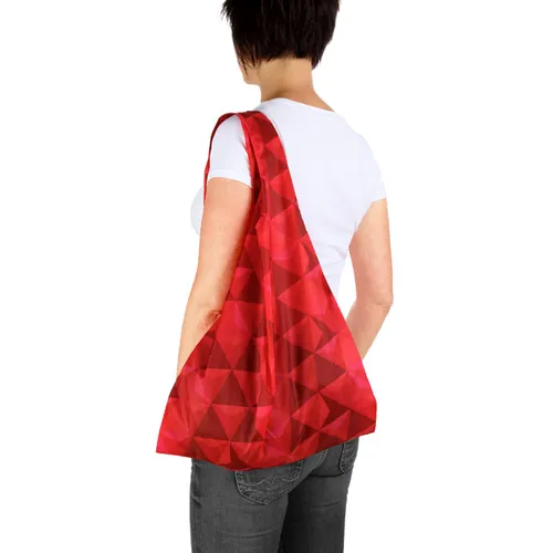 BORSA SHOPPING TASCABILE, ROSSO