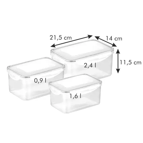 SET 3 CONTENITORI FONDI